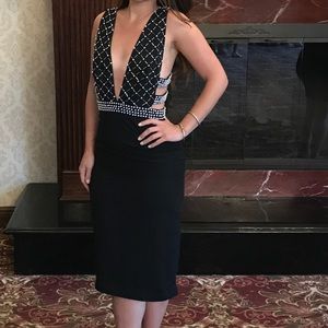 Pearl midi dress beautiful for cocktail attire